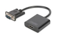 Digitus DA-70473 video kabel adapter 0,15 m VGA (D-Sub) Zwart