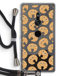 Croissant: Sony Xperia XZ2 Transparant Hoesje met koord
