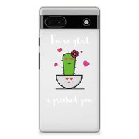 Google Pixel 6A Telefoonhoesje met Naam Cactus Glad