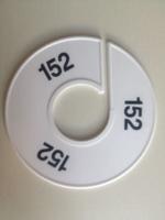 Maatring 11 cm wit/zwart 152