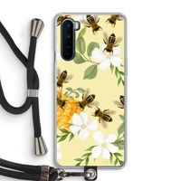 No flowers without bees: OnePlus Nord Transparant Hoesje met koord