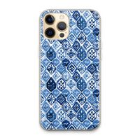 Blauw motief: iPhone 13 Pro Max Transparant Hoesje