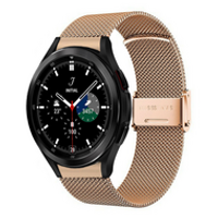 Samsung Galaxy Watch 4 Classic - 42mm & 46mm - Milanese bandje met klemsluiting - Champagne goud