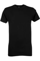 Alan Red Virginia Regular Fit T-Shirt ronde hals Dubbel pak zwart, Effen