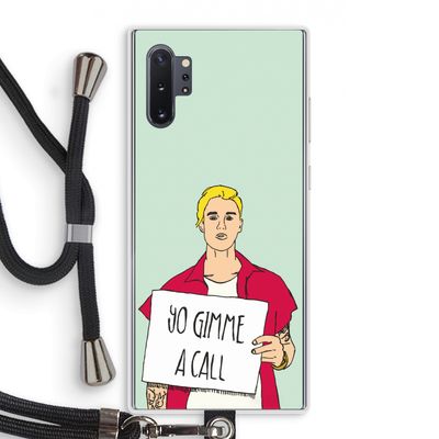 Gimme a call: Samsung Galaxy Note 10 Plus Transparant Hoesje met koord