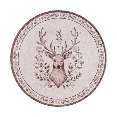 Onderbord Beige Bruin Hert