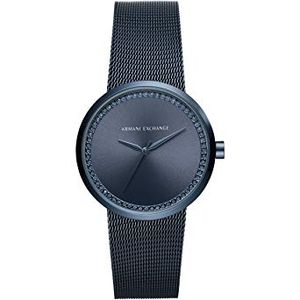 Horlogeband Armani Exchange AX4504 Staal Blauw 22mm