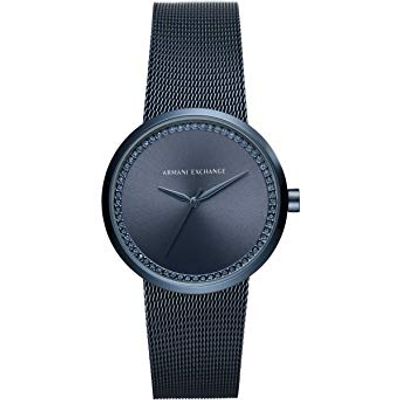 Horlogeband Armani Exchange AX4504 Staal Blauw 22mm