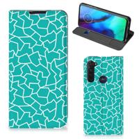 Motorola Moto G Pro | Bookcase | Cracks Blue