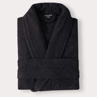 Luxe Badjas Katoen - Zwart - Dekbed-Discounter.nl