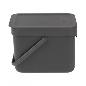 Brabantia Sort & Go Afvalemmer 6 Liter Grijs
