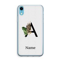 Charcoal Flora: iPhone XR Transparant Hoesje