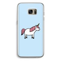 Eenhoorn: Samsung Galaxy S7 Edge Transparant Hoesje