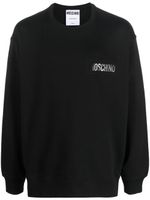 Moschino sweat en coton biologique à logo imprimé - Noir
