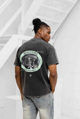 Jorcustom Broken World Loose Fit T-Shirt Heren Grijs - Maat XL - Kleur: Grijs | Soccerfanshop