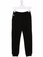 Philipp Plein Junior pantalon de jogging à logo orné de cristal - Noir - thumbnail