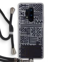 Marrakech print: OnePlus 8 Pro Transparant Hoesje met koord Marrakech print: OnePlus 8 Pro Transparant Hoesje met koord