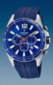 Horlogeband Festina F20376-1 Silicoon Blauw 25mm