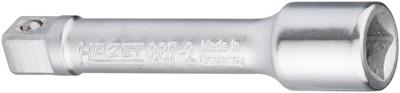 HAZET Verlengstuk 867-2 · 1/4 inch (6,3 mm) vierkant hol · 1/4 inch (6,3 mm) vierkant massief · Lengte: 55 mm