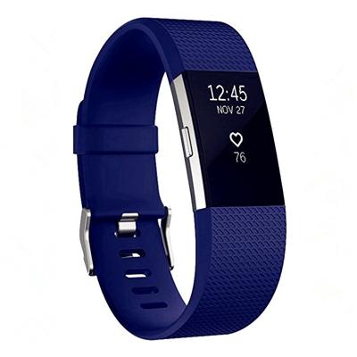 Vierkante patroon verstelbare sport polsband voor FITBIT charge 2 (blauw)