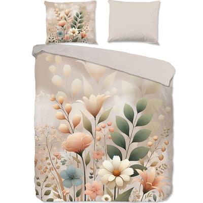 Good Morning Bloemenveld Dekbedovertrek Zand-2-persoons (200 x 200/220 cm)