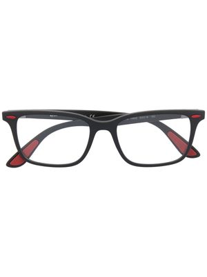Ray-Ban lunettes de vue Ferrari à monture rectangulaire - Noir