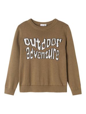 Name it winter sweater jongens - bruin - regular fit - NkmOtto