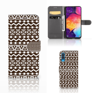 Samsung Galaxy A50 Telefoon Hoesje Aztec Brown