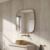 Ben Mirry Spiegel 80x4x80 cm Geborsteld Mat Goud