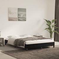 Bedframe zonder matras 140x200 cm fluweel zwart