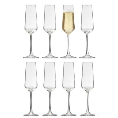 Vivalto Champagneglazen Luxe - 8x stuks - prosecco / *cava glazen - 220 ml