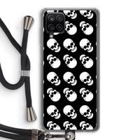 Musketon Skulls: Samsung Galaxy A12 Transparant Hoesje met koord