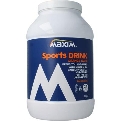 Maxim Sports drink powder tubs fresh orange