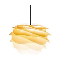 Umage Carmina Mini hanglamp sahara geel - met koordset zwart - Ø 32 cm