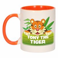 Tijger theebeker oranje / wit Tony the Tiger 300 ml