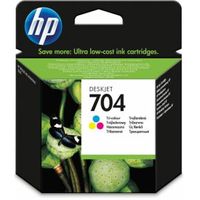 HP 704 Tri-color Original Ink Advantage Cartridge inktcartridge 1 stuk(s) Origineel Cyaan, Magenta, Geel - thumbnail