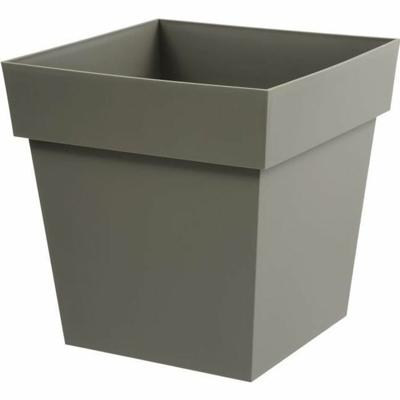 Bloempot EDA Tuscan Taupe Polypropyleen Vierkant 39 x 39 x 39 cm