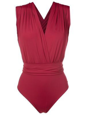 Brigitte maillot de bain à bretelles croisées - Rouge