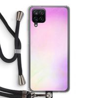 Flow mist pastel: Samsung Galaxy A12 Transparant Hoesje met koord