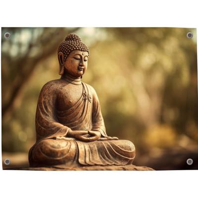 Tuinposter Boeddha 9 - Pillow Buddies
