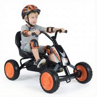 Kinderkarts Fietsen met Verstelbare Stoelen en Rugleuningen-Zwart