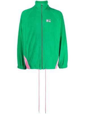 Natasha Zinko veste zippée à motif graphique - Vert