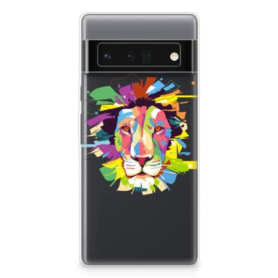 Google Pixel 6 Pro Telefoonhoesje met Naam Lion Color Google Pixel 6 Pro Telefoonhoesje met Naam Lion Color