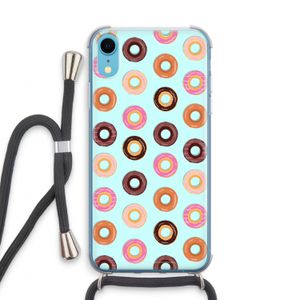 Donuts: iPhone XR Transparant Hoesje met koord