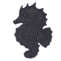 Eat Slow Live Longer Lick Mat Seahorse Grijs Eat Slow Live Longer Lick Mat Seahorse Grijs