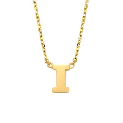 Minimalistische letter ketting - 14K GOUD - Goud - I