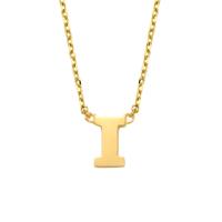 Minimalistische letter ketting - 14K GOUD - Goud - I