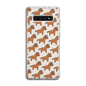 Pony: Samsung Galaxy S10 4G Transparant Hoesje