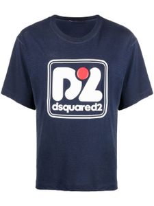 DSQUARED2 t-shirt à logo imprimé - Bleu