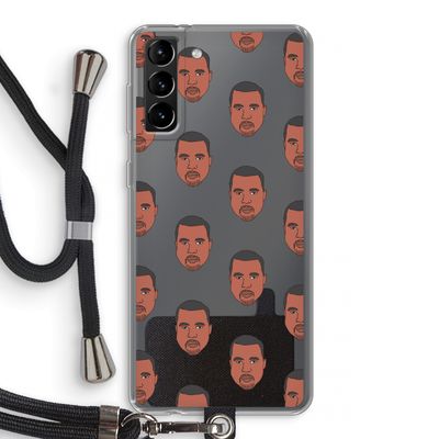 Kanye Call Me?: Samsung Galaxy S21 Plus Transparant Hoesje met koord